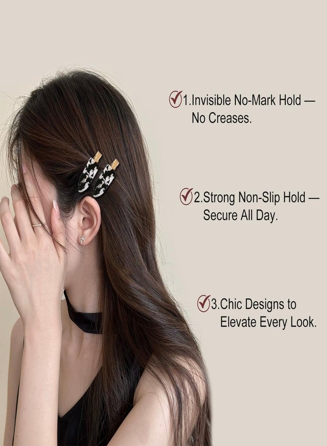 Ivyu Creaseless Hair Clips for Women - No Crease, No Bend, Makeup Hair Clips for Bangs, No Dent Hair Pin for Getting Ready Face Wash Ideal Gifts for Women - Image 4